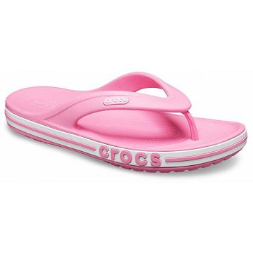 Crocs Bayaband Women's Flip Flops Pink | Australia 0183QMAZ